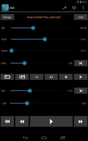 Amazing Slow Downer для Android — скриншот 5