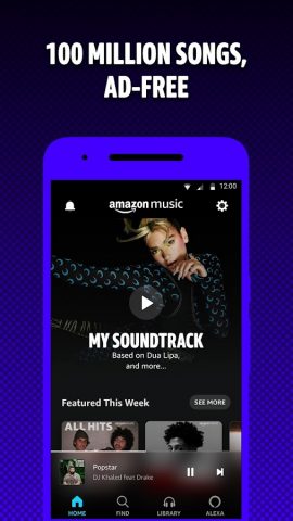 Amazon Music для Android — скриншот 1