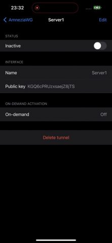 AmneziaWG для iOS — скриншот 2