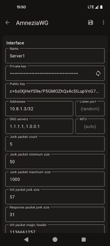 AmneziaWG для Android — скриншот 3