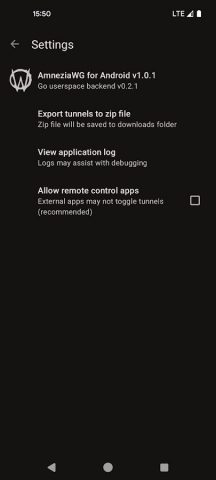 AmneziaWG для Android — скриншот 4