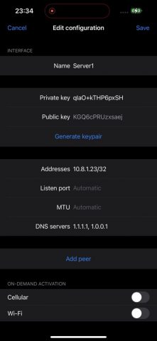 AmneziaWG для iOS — скриншот 4