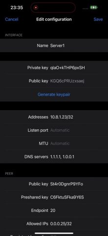 AmneziaWG для iOS — скриншот 5