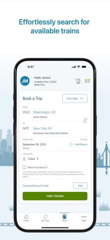 Amtrak для iOS — скриншот 3
