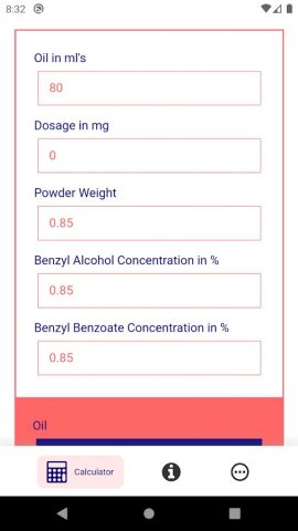 Anabolic Steroid Calculator для Android — скриншот 1