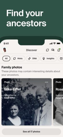 Ancestry: Family History & DNA для iOS — скриншот 1