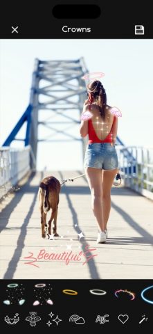 Angel Wings: Фоторедактор для iOS — скриншот 2