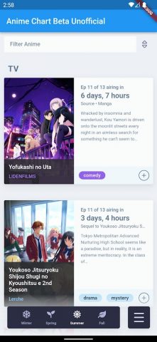 AniChart Beta Unofficial для Android — скриншот 3