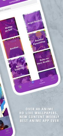 Anime Wallpapers Live Master для iOS — скриншот 3