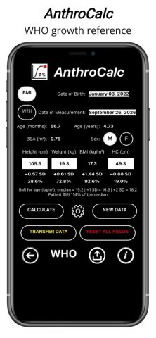 AnthroCalc для iOS — скриншот 3