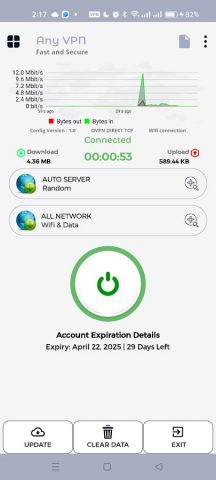 Any VPN для Android — скриншот 3