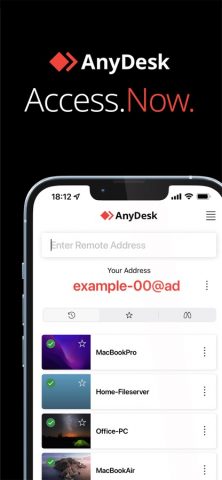 AnyDesk Remote Desktop для iOS — скриншот 1