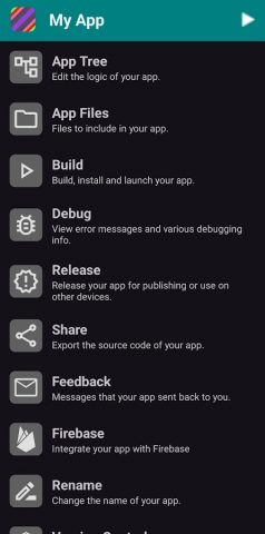 App Builder для Android — скриншот 2