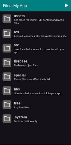 App Builder для Android — скриншот 4