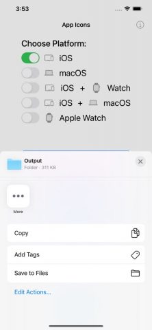 App Icon: Resize for all OS для iOS — скриншот 3