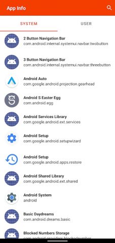 App Info для Android — скриншот 2