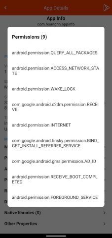 App Info для Android — скриншот 5