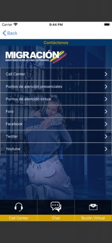 App Migración Colombia для iOS — скриншот 3