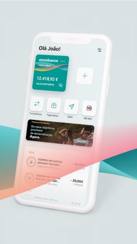 App novobanco для Android — скриншот 1