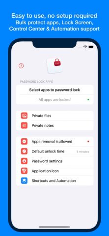 AppLocker • Passcode lock apps для iOS — скриншот 4