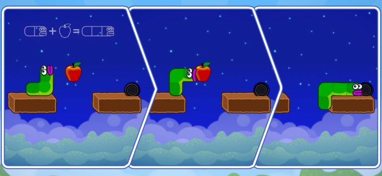 Apple Worm: Головоломка для iOS — скриншот 1