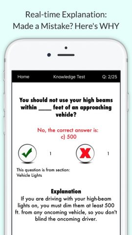 Arizona DMV Permit Test для iOS — скриншот 2