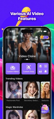 ArtFlow-AI Video Image Maker для iOS — скриншот 1