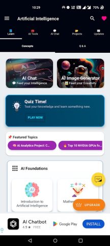 Artificial Intelligence для Android — скриншот 1