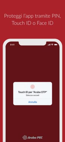 Aruba OTP для iOS — скриншот 3