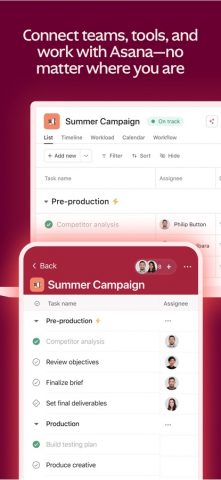 Asana: Where work connects для iOS — скриншот 1