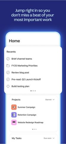 Asana: Where work connects для iOS — скриншот 2