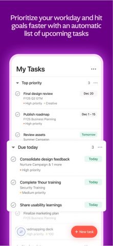 Asana: Where work connects для iOS — скриншот 4