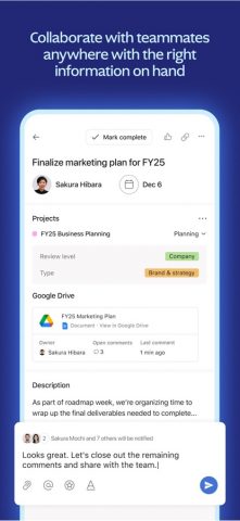 Asana: Where work connects для iOS — скриншот 5