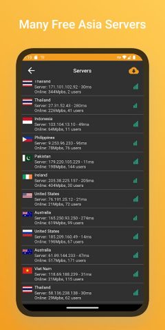 Asia VPN — Unlimited & Fast для Android — скриншот 4