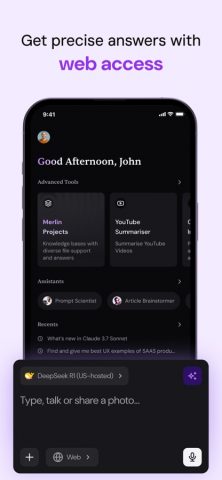 Ask, Chat, Write AI: Merlin AI для iOS — скриншот 3