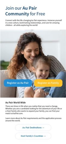 AuPair.com для iOS — скриншот 2