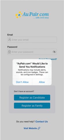 AuPair.com для iOS — скриншот 3