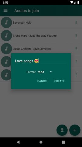 Audio Joiner для Android — скриншот 4
