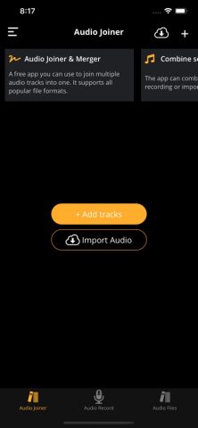 Audio Joiner: Merge & Recorder для iOS — скриншот 1