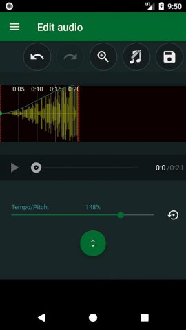 Audio Speed Changer для Android — скриншот 4
