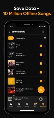 Audiomack — Play Music Offline для iOS — скриншот 2