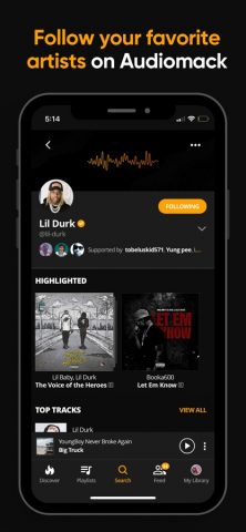 Audiomack — Play Music Offline для iOS — скриншот 5