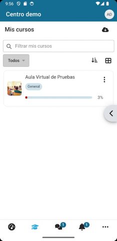 Aula Virtual Educacyl для Android — скриншот 2