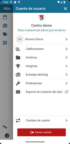 Aula Virtual Educacyl для Android — скриншот 5