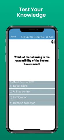 Australia Citizenship Test для iOS — скриншот 4