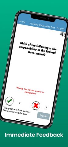 Australia Citizenship Test для iOS — скриншот 5