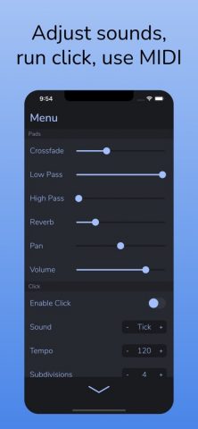 AutoPad — Ambient Pad Loops для iOS — скриншот 5