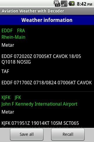 Aviation Weather with Decoder для Android — скриншот 3