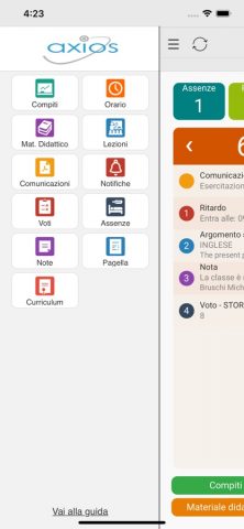 Axios Registro Elettronico ALU для iOS — скриншот 3