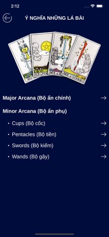 Bói Bài Tarot và Oracle для iOS — скриншот 5